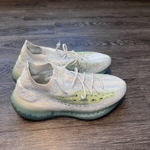 Yeezy Sneakers in White and Green